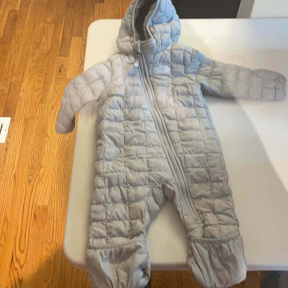 Gray Northface Snowsuit